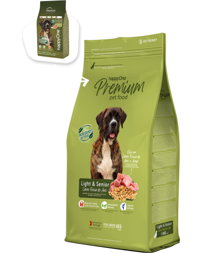 happyOne Premium Light & Senior - Carne Fresca 4Kg.