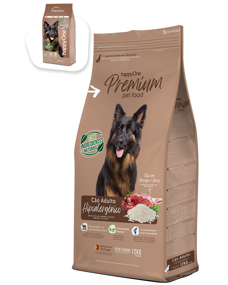 happyOne Premium Hipoalergénico Cordero 4Kg.