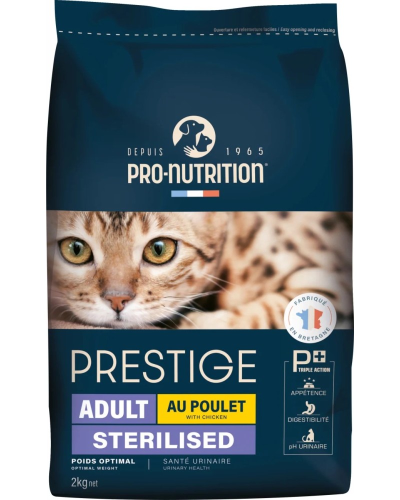 PRESTIGE ADULT CAT STERILIZED POULTRY 2 KG.